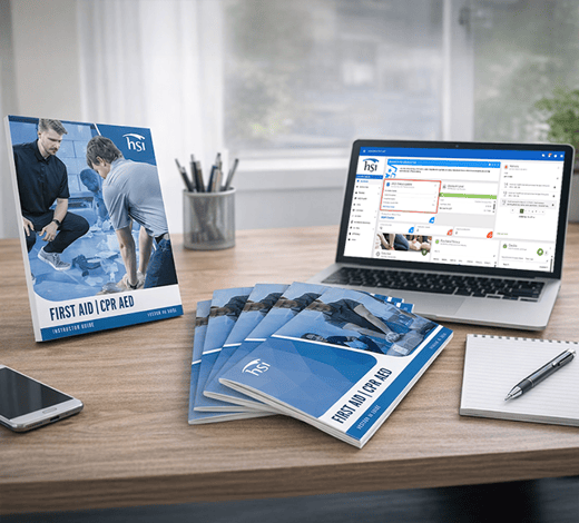 Instructor package on a desk square